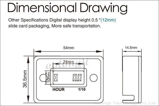 Waterproof Digital Hour Meter for TaoTao Machines - TaoTao Parts Direct