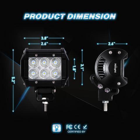 New weather Proof 4" Universal LED Spot Light - TaoTao Parts Direct