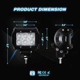 2 Ultra Bright 4" LED Power Sports Fog Lights - TaoTaoPartsDirect.com