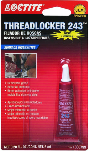 Loctite 243 Blue Medium Strength Thread Retainer