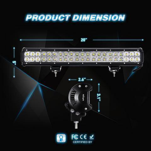 Ultra Bright 20" Power Sports LED LIGHT bar - TaoTao Parts Direct